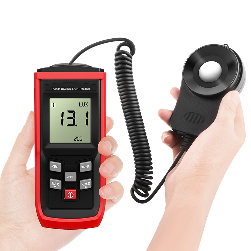 TA8131 Manual Auto Range Split Type High Accuracy Led Lux Meter Photograpy Digital Light Meter 100000 Lux