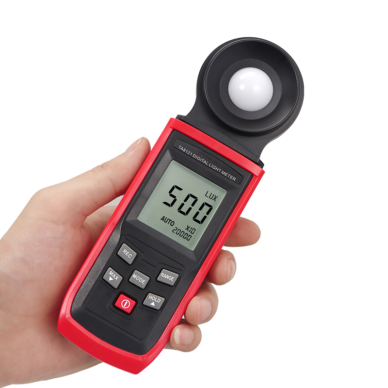 TA8121 Handheld 100000 Lux Digital Photography Light Meter Luminometer Tester