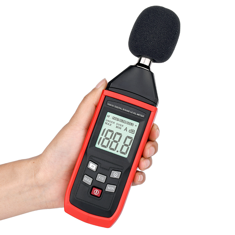 TA8151 Handheld 30-130dB Audio Measuring Instrument Noise Tester Digital Sound Level Meter