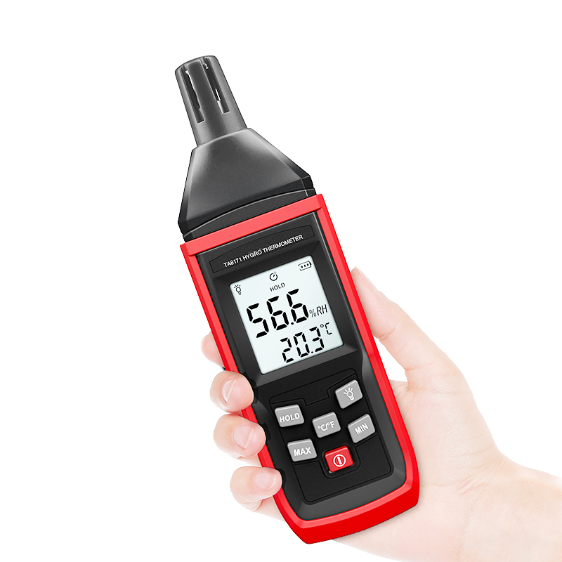 TA8171 Handheld Multifunction Electronic Hygrothermograph LCD Screen Digital Thermo Hygrometer