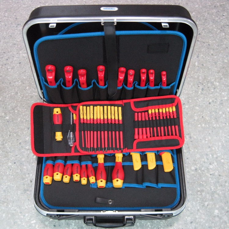 99LB106 Professional VDE 116PCS Insulated Electrical Complete Trolley Tool Box Set
