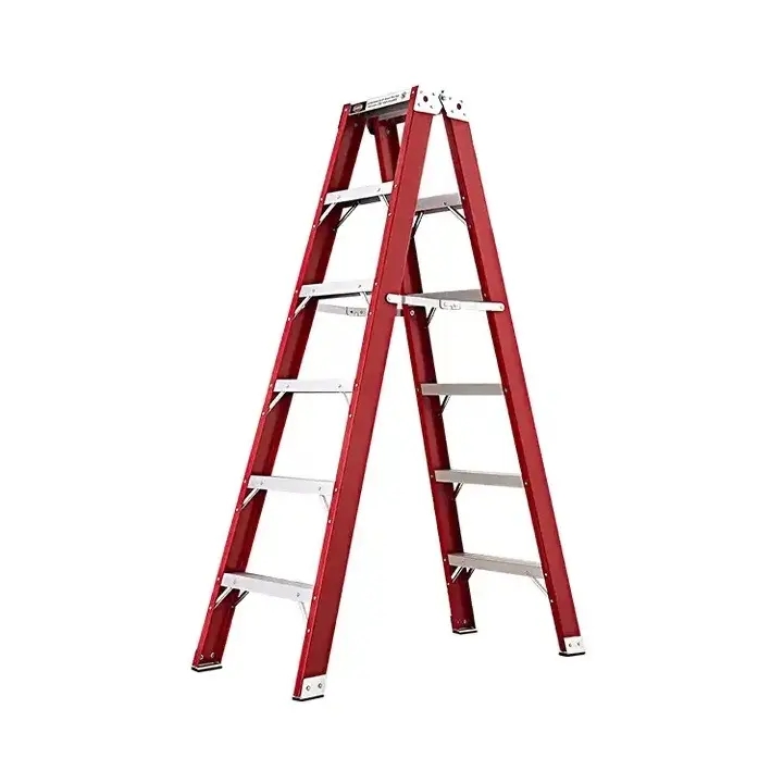 BTADT Insulated Double Side Fiberglass Electrical Step Ladder