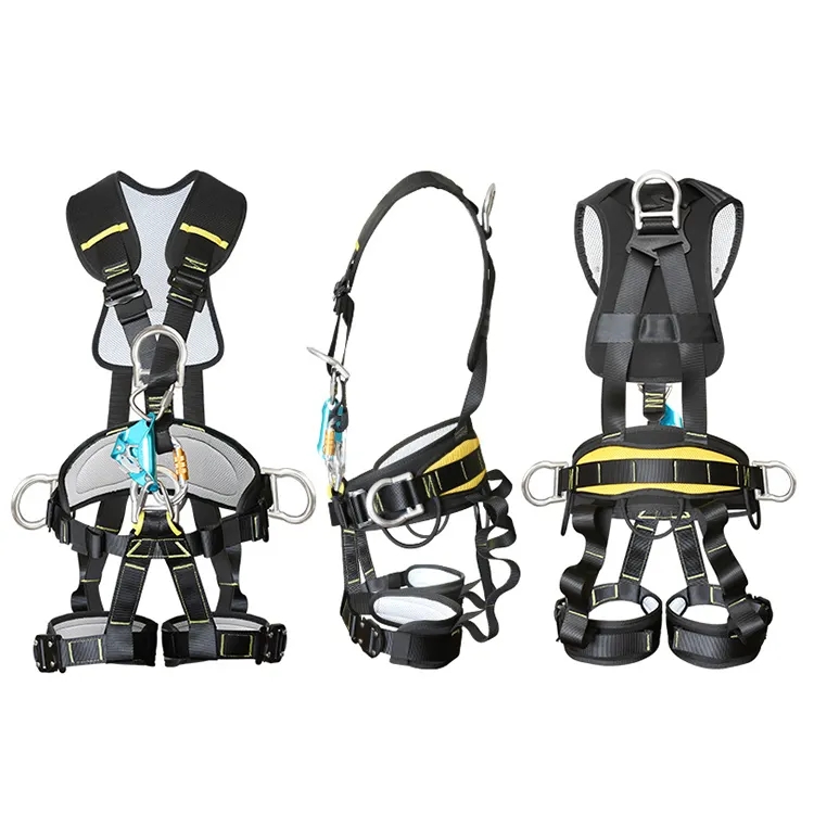 High Strength High-altitude Operations Fall Protection Full Body Safety Harness For Construction
