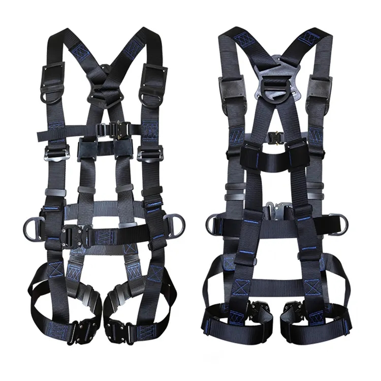 Customized Engineering Protection Electrician Full Body Safety Harness For Work At Height